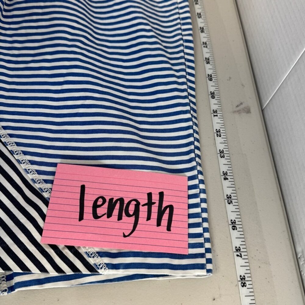 United Colors of Benetton Slim Fit Red Blue Stripes T-shirt Mini Dress No Size - Picture 14 of 16